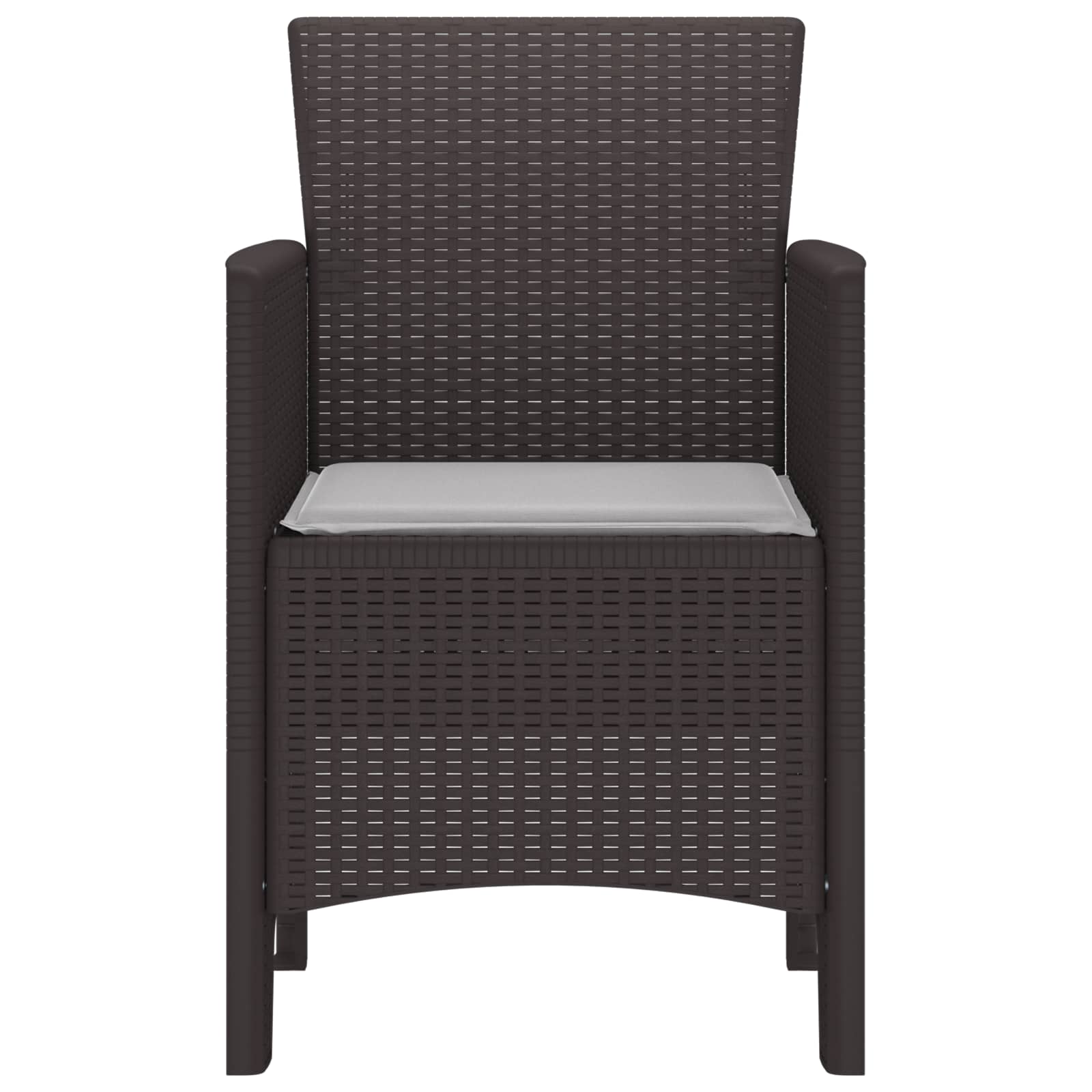 Sedia da Giardino 2 pcs Marrone 53 x 49 x 85 cm PP 847455