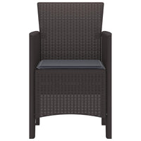 Sedia da Giardino 2 pcs Marrone 53 x 49 x 85 cm PP 847456