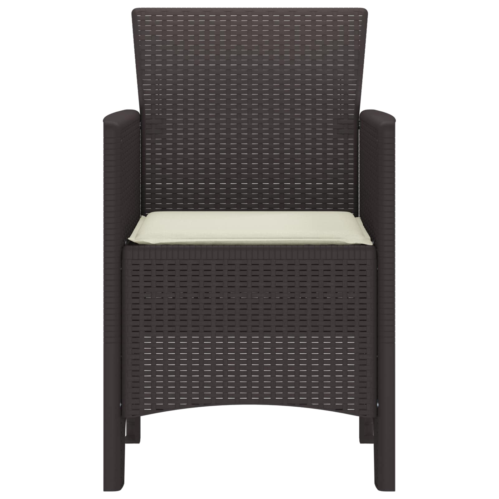 Sedia da Giardino 2 pcs Marrone 53 x 49 x 85 cm PP 847457