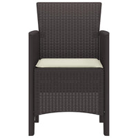 Sedia da Giardino 2 pcs Marrone 53 x 49 x 85 cm PP 847457