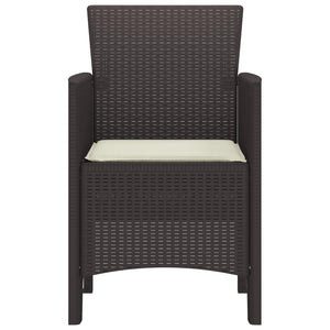 Sedia da Giardino 2 pcs Marrone 53 x 49 x 85 cm PP 847457