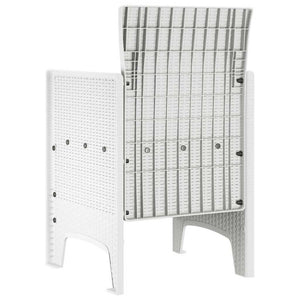 Sedia da Giardino 2 pcs Bianco 53 x 49 x 85 cm PP 847460