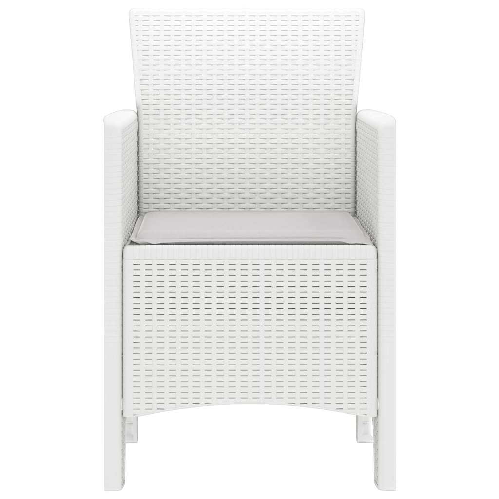 Sedia da Giardino 2 pcs Bianco 53 x 49 x 85 cm PP 847460