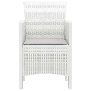 Sedia da Giardino 2 pcs Bianco 53 x 49 x 85 cm PP 847460