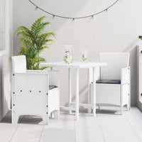 Sedia da Giardino 2 pcs Bianco 53 x 49 x 85 cm PP 847461