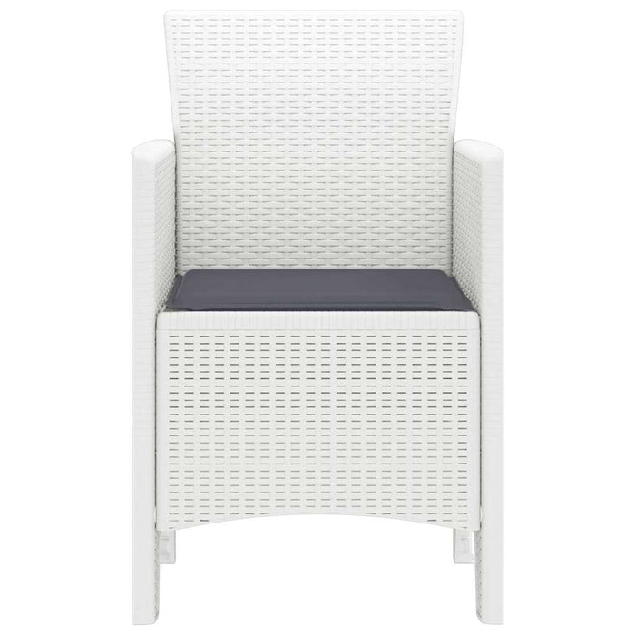 Sedia da Giardino 2 pcs Bianco 53 x 49 x 85 cm PP 847461