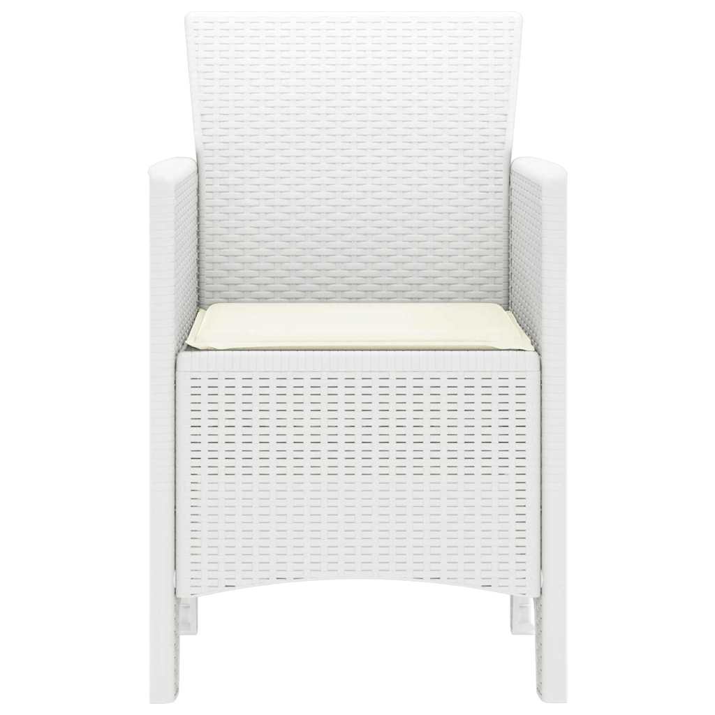 Sedia da Giardino 2 pcs Bianco 53 x 49 x 85 cm PP 847462