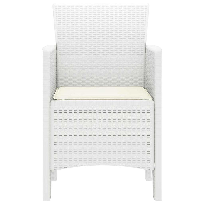 Sedia da Giardino 2 pcs Bianco 53 x 49 x 85 cm PP 847462