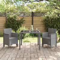 Sedia da Giardino 2 pcs Grigio chiaro 53 x 49 x 85 cm PP 847463