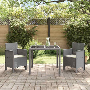 Sedia da Giardino 2 pcs Grigio chiaro 53 x 49 x 85 cm PP 847467