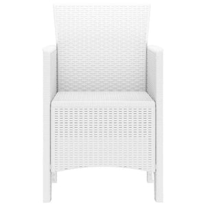 Sedia da Giardino 4 pcs Bianco 53 x 49 x 85 cm PP 847478