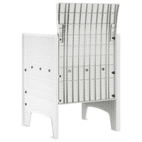 Sedia da Giardino 4 pcs Bianco 53 x 49 x 85 cm PP 847479