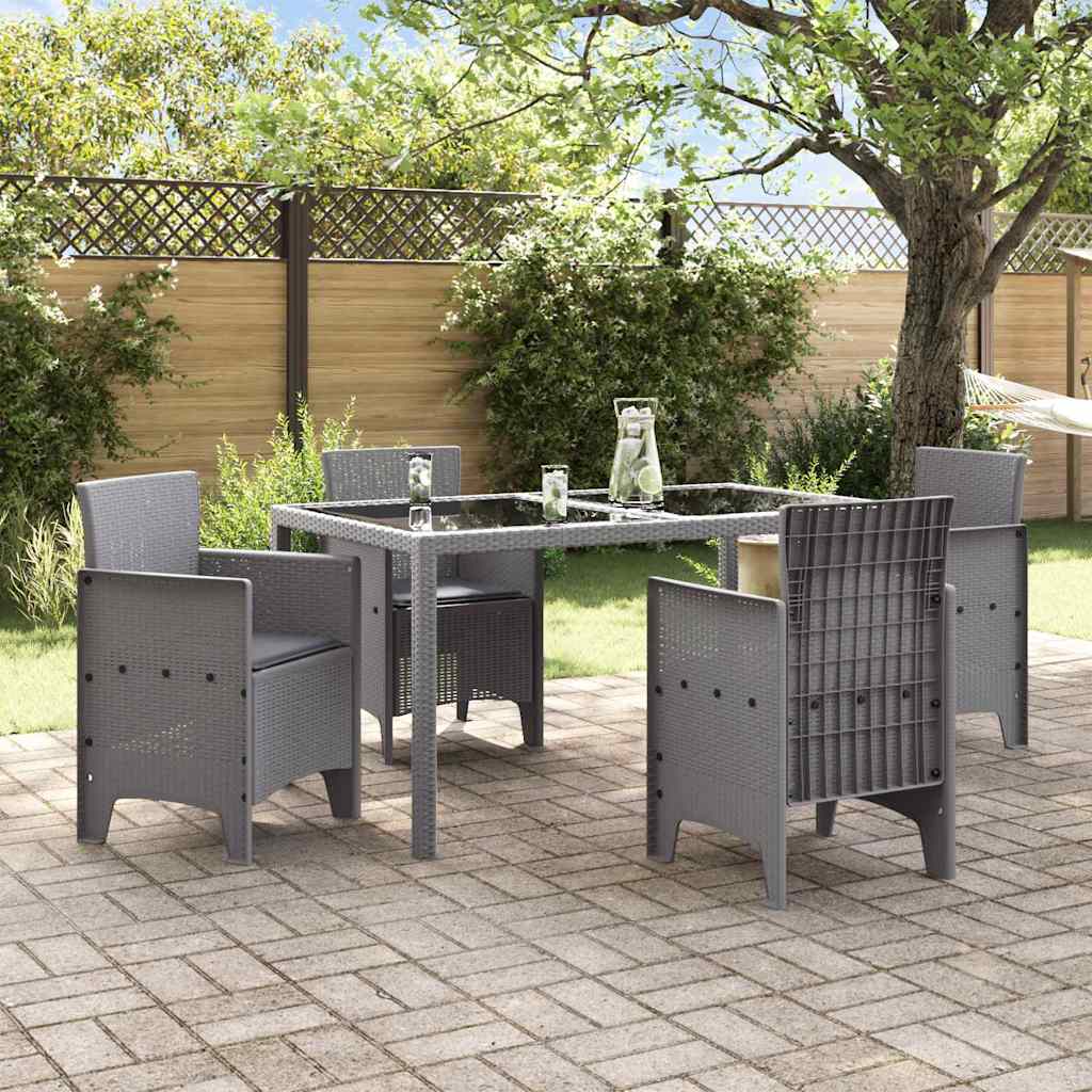Sedia da Giardino 4 pcs Grigio chiaro 53 x 49 x 85 cm PP 847486