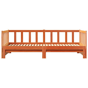 Letto giorno con trundle Marrone cerato 203,5 x 184 x 66 cm 867841