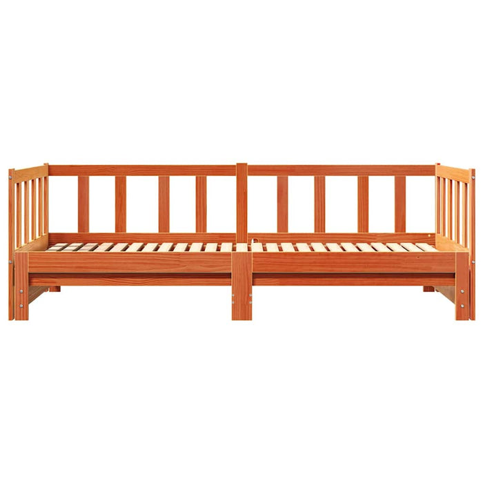 Letto Giorno Estraibile Marrone cerato 203.5 x 164 x 66 cm 867844