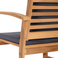 Set Divano da Giardino 4 pcs Naturale Legno massello di teak