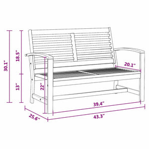 Set Divano da Giardino 3 pcs Naturale Legno massello di teak