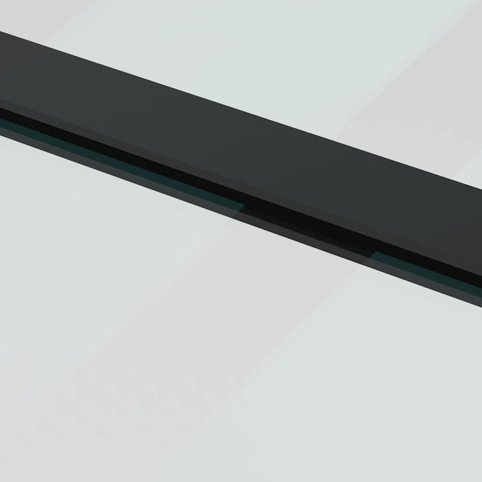 Porta Scorrevole con Ferramenta Nera 76x205 cm in Vetro ESG 3375841