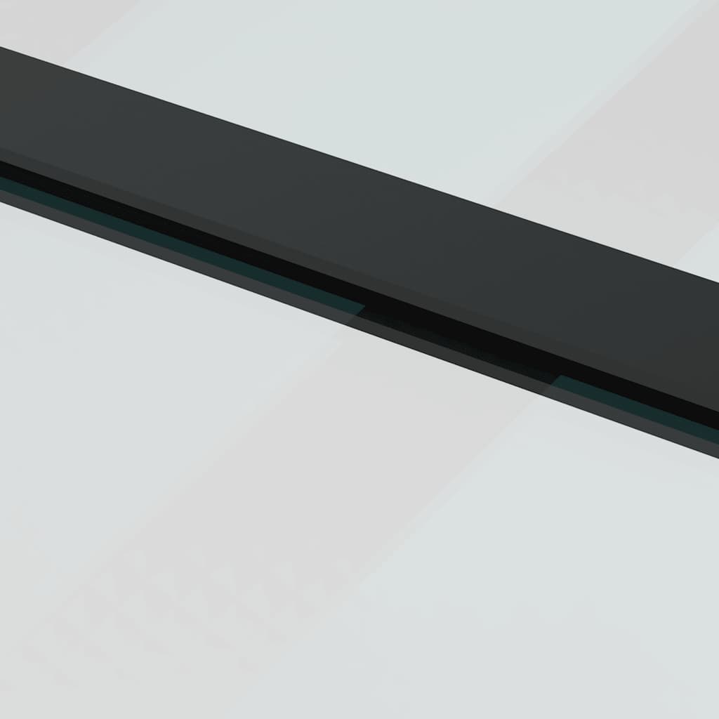 Porta Scorrevole con Ferramenta Nera 102,5x205 cm in Vetro ESG 3375860