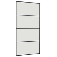 Porta Scorrevole con Ferramenta Nera 102,5x205 cm in Vetro ESG 3375861