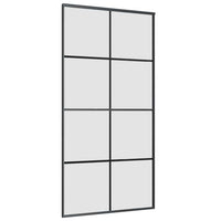 Porta Scorrevole con Ferramenta Nera 102,5x205 cm in Vetro ESG 3375867