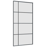 Porta Scorrevole con Ferramenta Nera 102,5x205 cm in Vetro ESG 3375873