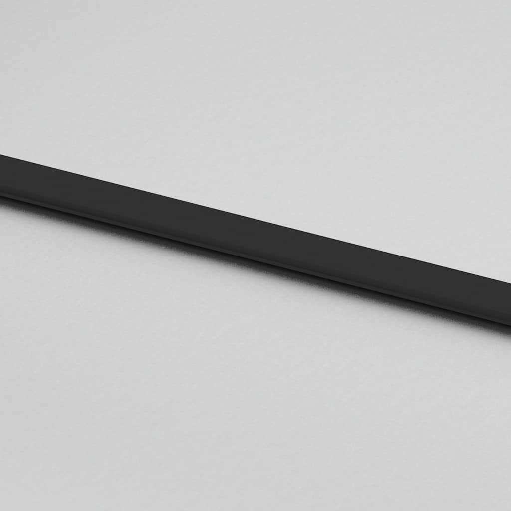 Porta Scorrevole Set Ferramenta Nera 90x205 cm Vetro Temperato 3375875