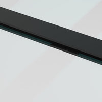 vidaXL Porta Scorrevole con Ferramenta Nera 76x205 cm in Vetro ESG