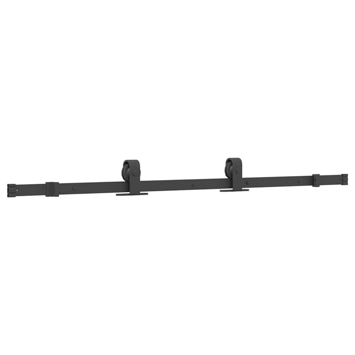 Porta Scorrevole con Ferramenta Nera 76x205 cm in Vetro ESG 3375911