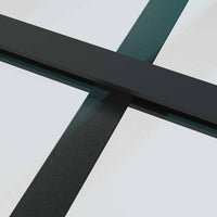 Porta Scorrevole con Ferramenta Nera 102x205 cm in Vetro ESG 3375935