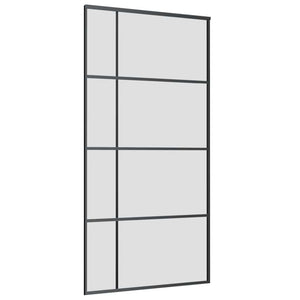 Porta Scorrevole con Ferramenta Nera 102,5x205 cm in Vetro ESG 3375953