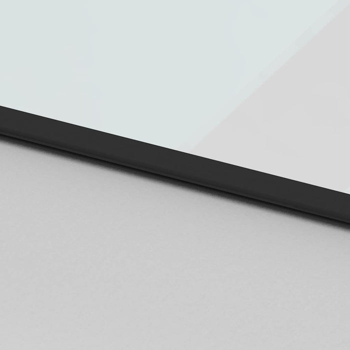 Porta Scorrevole Set Ferramenta Nera 76x205 cm Vetro Temperato 3375969