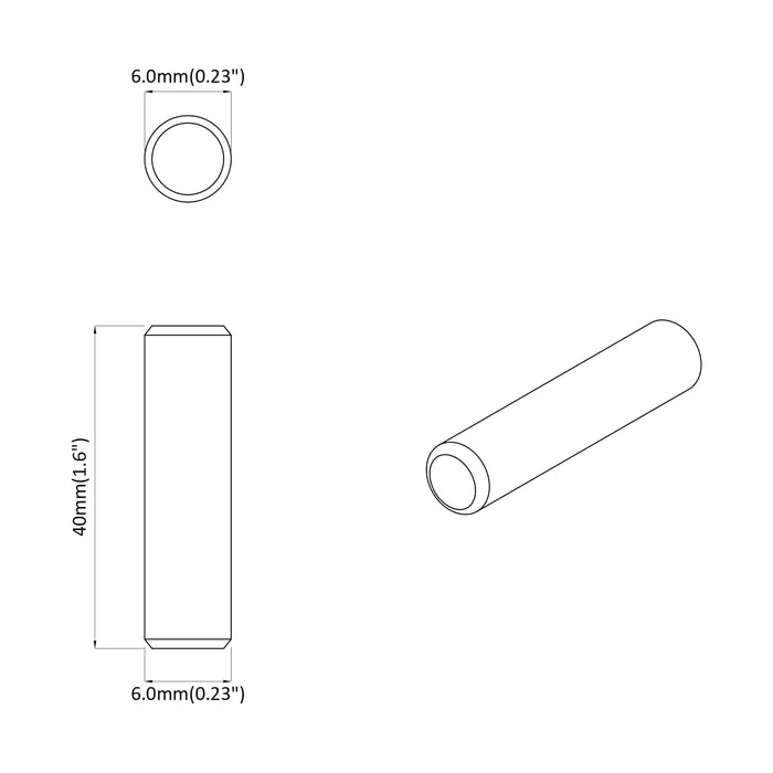 Dowel in legno 12 pcs Marrone Ø6 x 40 mm Legno massello 864365