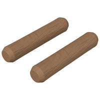 Dowel in legno 2 pcs Marrone Ø8 x 35 mm Legno massello 864367