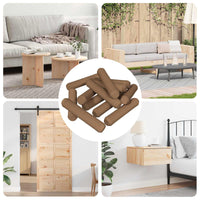 Dowel in legno 18000 pcs Marrone Legno massello 864369