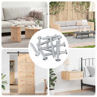 Vite 1800 pcs Argento M6 x 50 mm Acciaio 864411