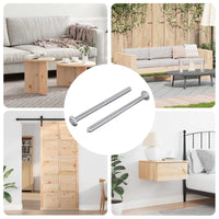 Vite 2 pcs Argento M6 x 85 mm Acciaio 864415