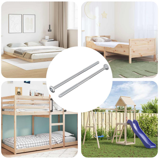 Vite 2 pcs Argento M6 x 120 mm Acciaio 864421