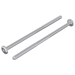 Vite 2 pcs Argento M6 x 120 mm Acciaio 864421