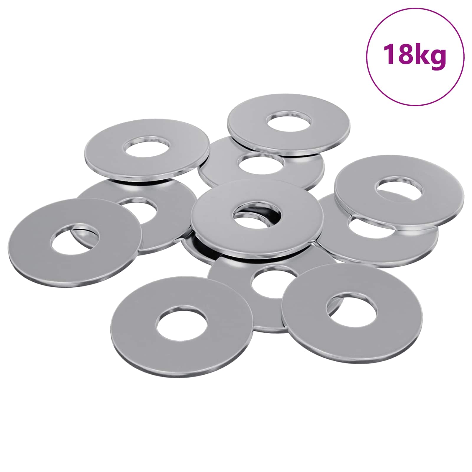 adatto per Rondelle Piatte 9000 pcs Argento Ferro 864456