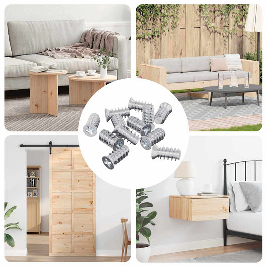 Vite 12 pcs Argento M6 x 12 mm Ferro 864485