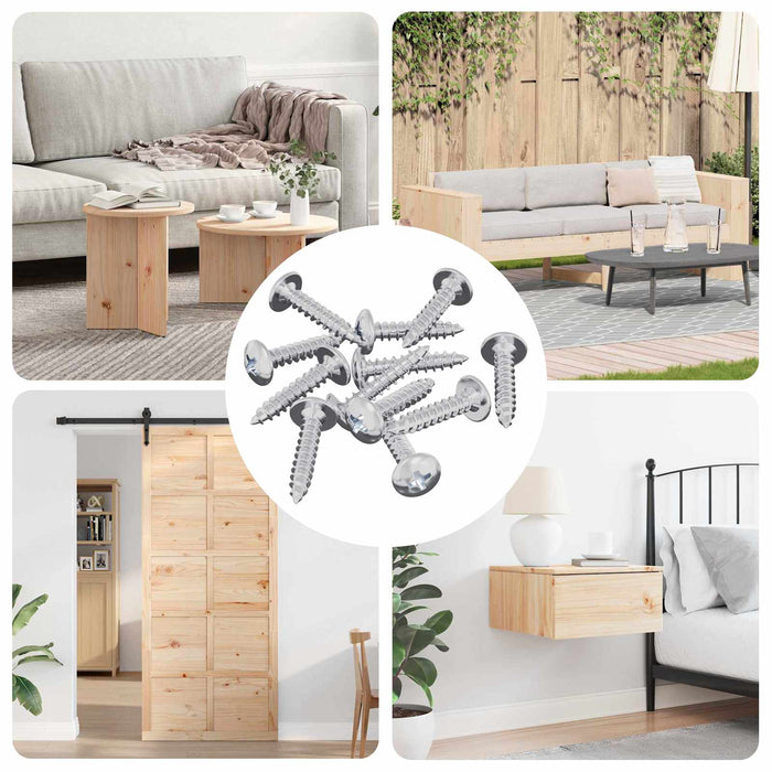 Chiodo autofilettante 10976 pcs Zincato Acciaio 864504