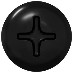 Chiodo autofilettante 2 pcs Nero 4 x 25 mm Acciaio 864508