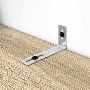 Supporto Anti Ribaltamento Tinta unita 1268 pcs Argento Ferro 864552