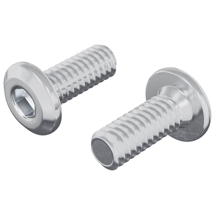 Vite con Testa Bloccante 2 pcs Argento M6 x 15 mm Acciaio 864574