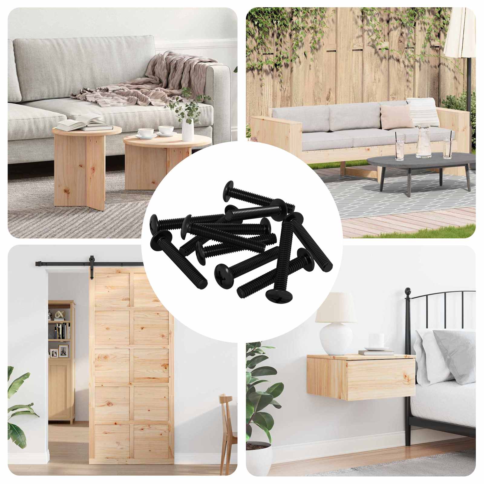 Vite 12 pcs Argento 5 x 30 mm Ferro 864584