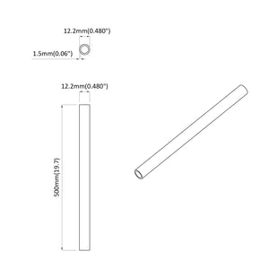 Tubo PVC 29 pcs Bianco Mterialpp e PE 864620