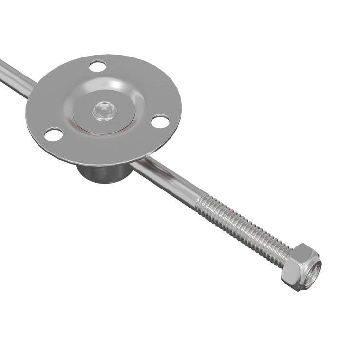 Struttura a Gas 2 pcs Argento 190 mm Ferro 864624