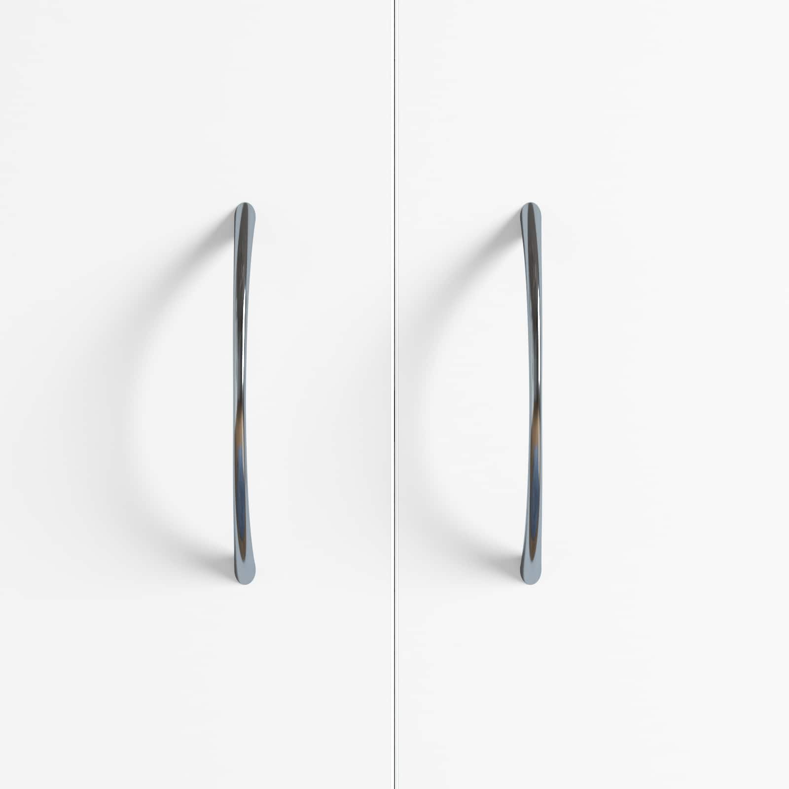 Manico 2 pcs Argento 107 x 3.6 x 23 mm Acciaio inossidabile 864689