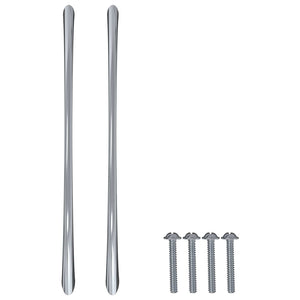 Manico 2 pcs Argento 107 x 3.6 x 23 mm Acciaio inossidabile 864689
